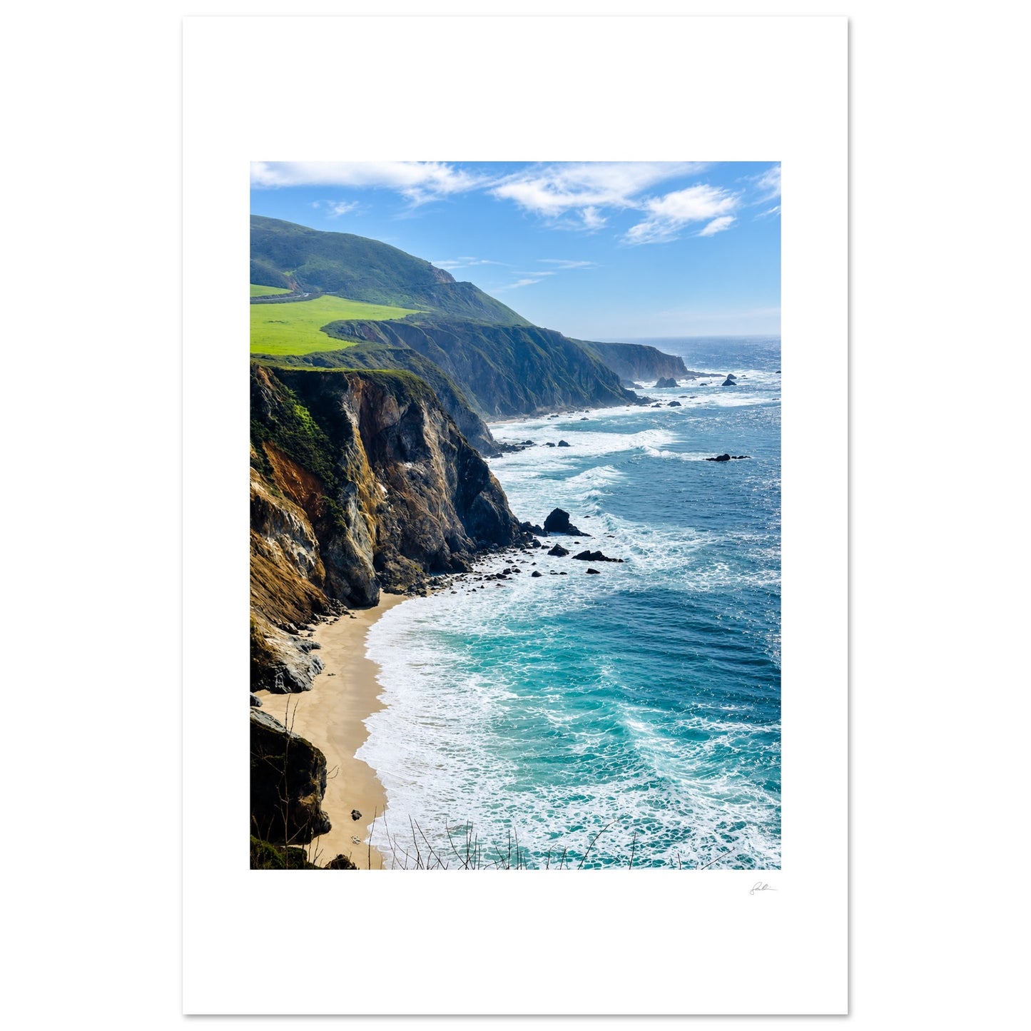 Edge OF Quiet SandyLAND art print by Sandra Molin