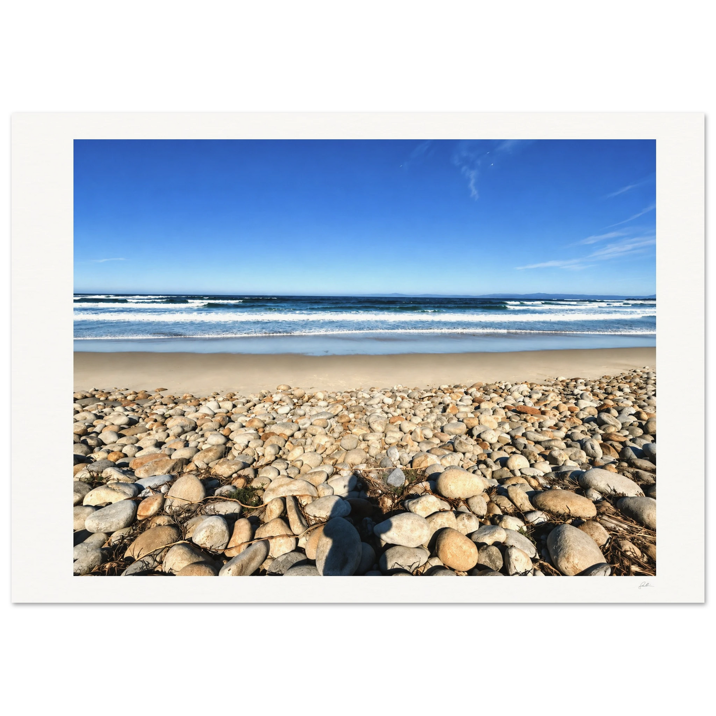Stone Beach SandyLAND art print by Sandra Molin