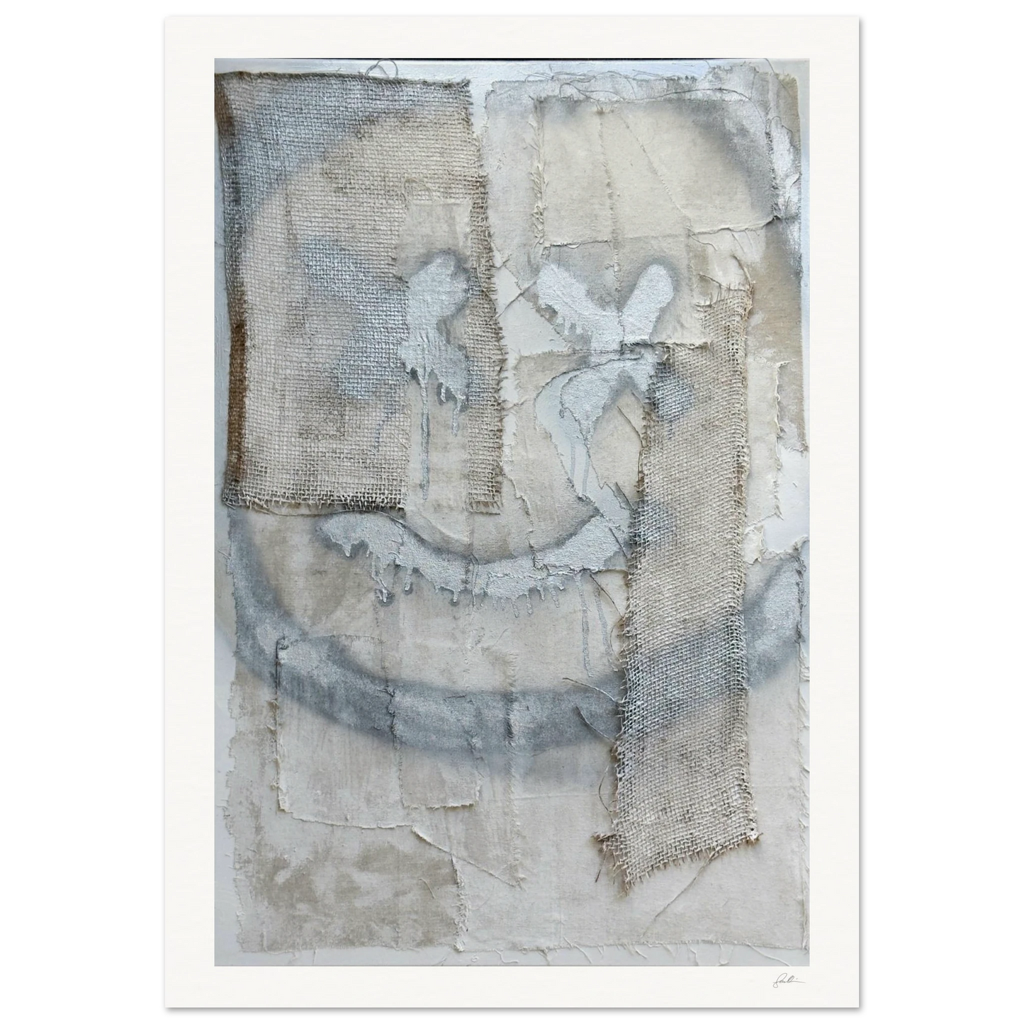 The Smiley X NO 2 SandyLAND art print by Sandra Molin
