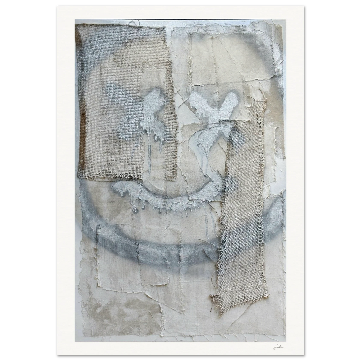The Smiley X NO 2 SandyLAND art print by Sandra Molin