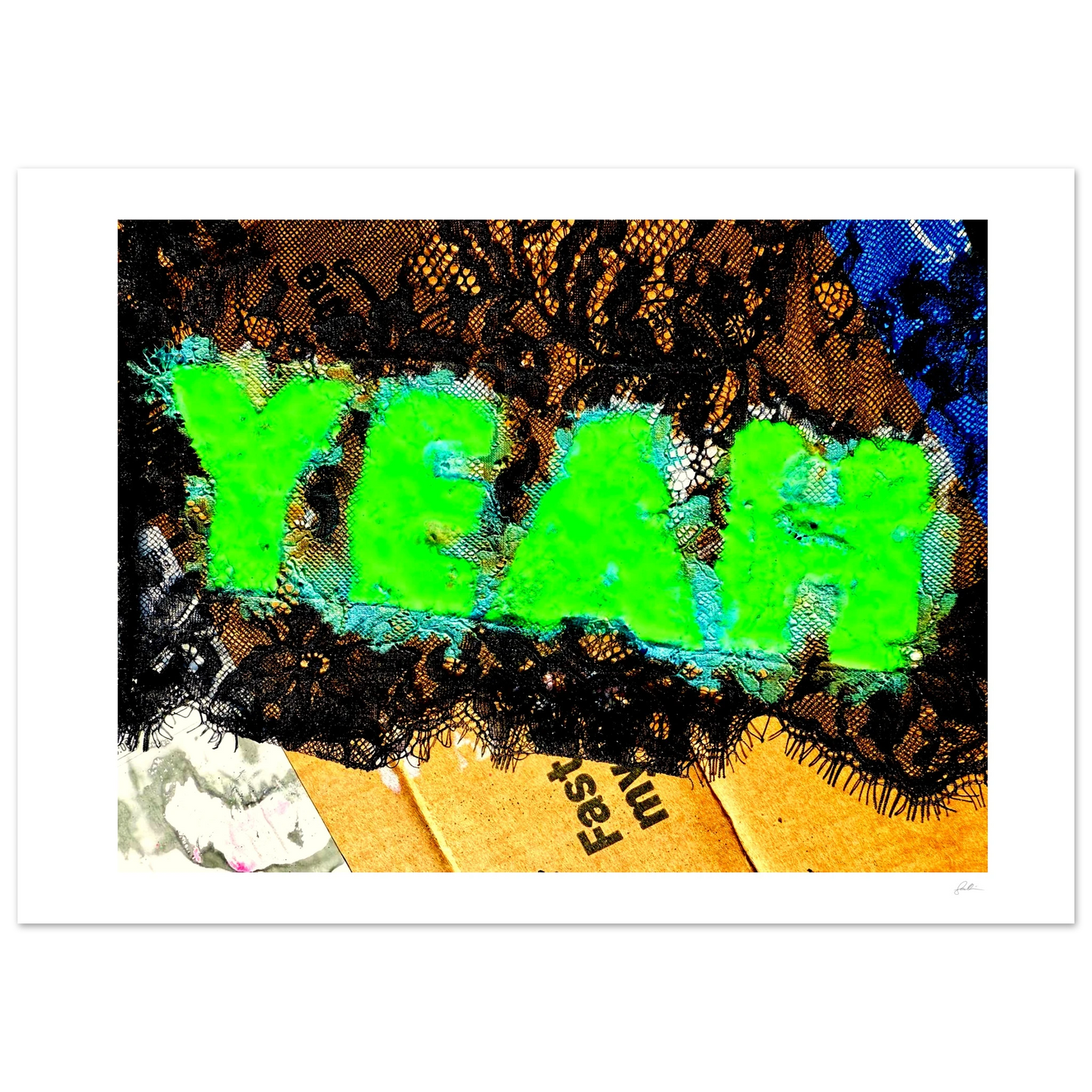 Yeah SandyLAND art print by Sandra Molin