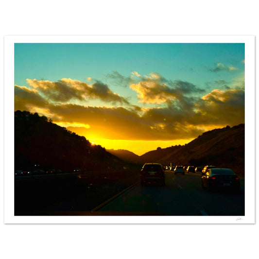 Golden Hour SandyLAND art print by Sandra Molin