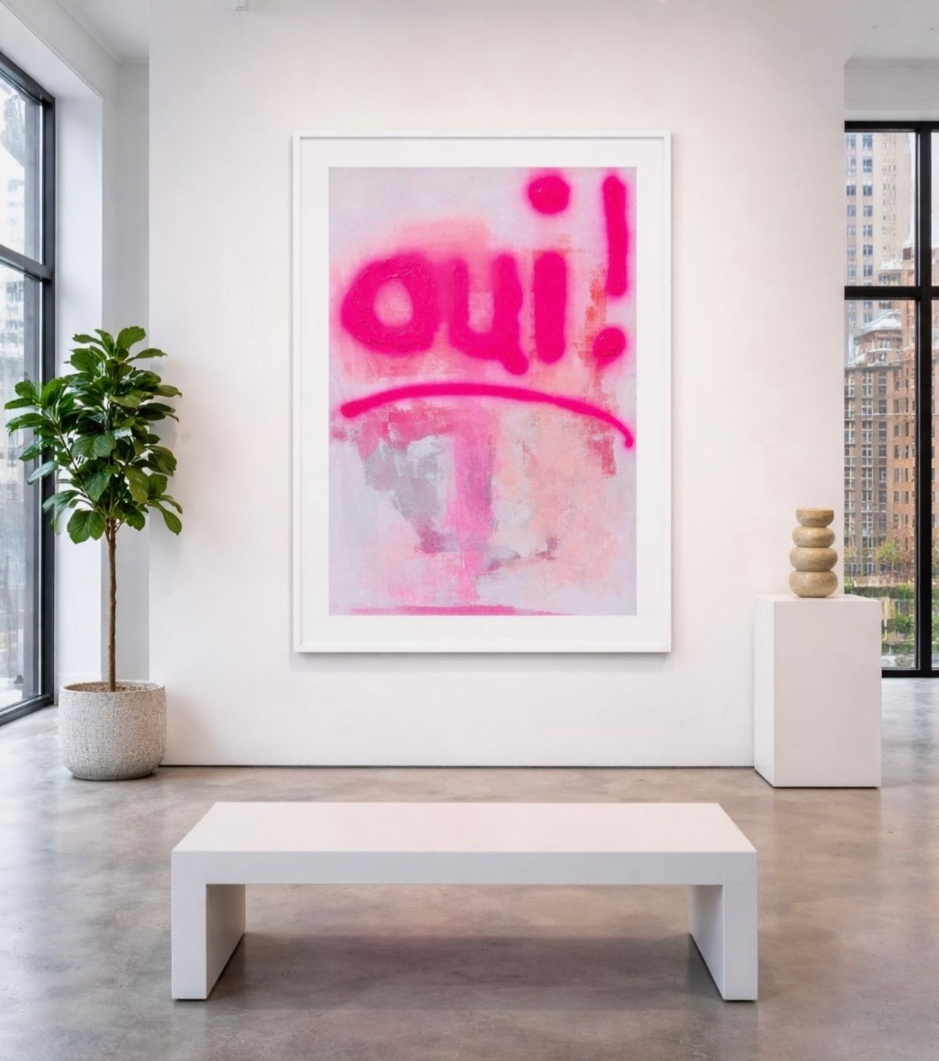 Oui! SandyLAND art print by Sandra Molin