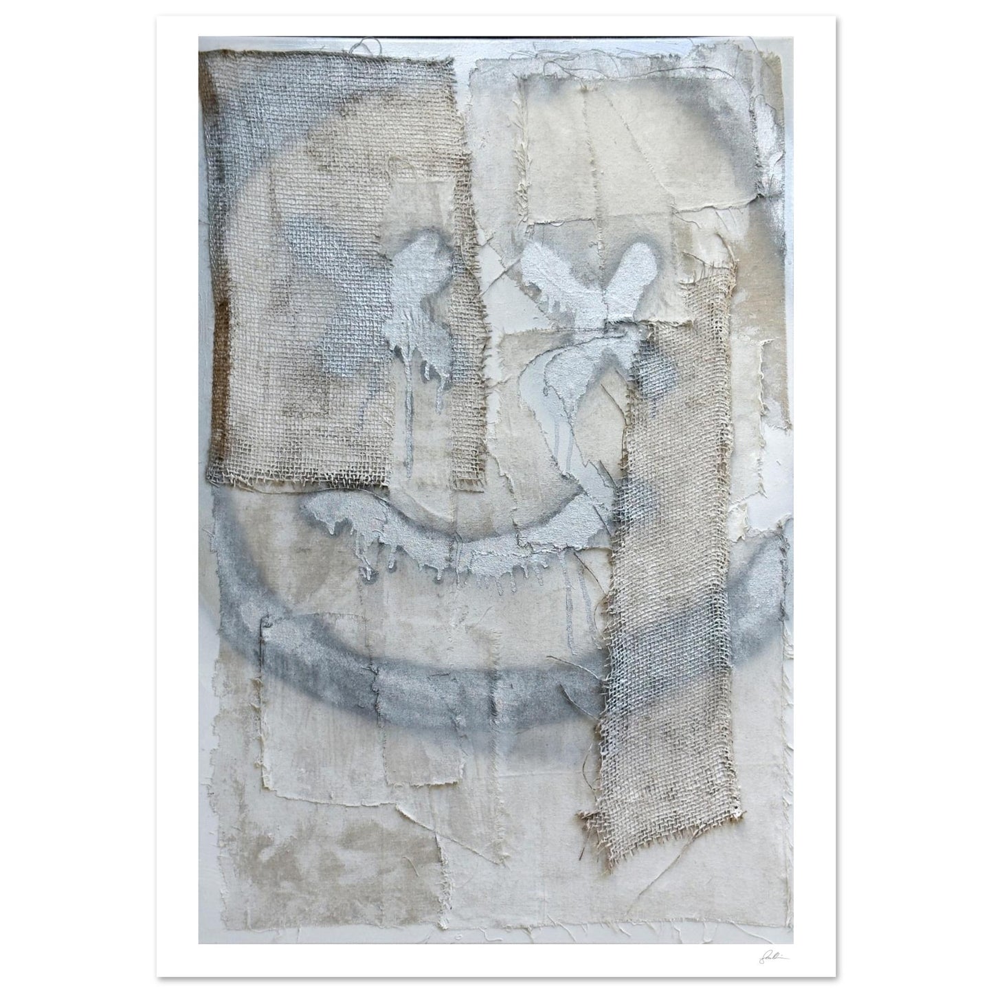 The Smiley X NO 2 SandyLAND art print by Sandra Molin