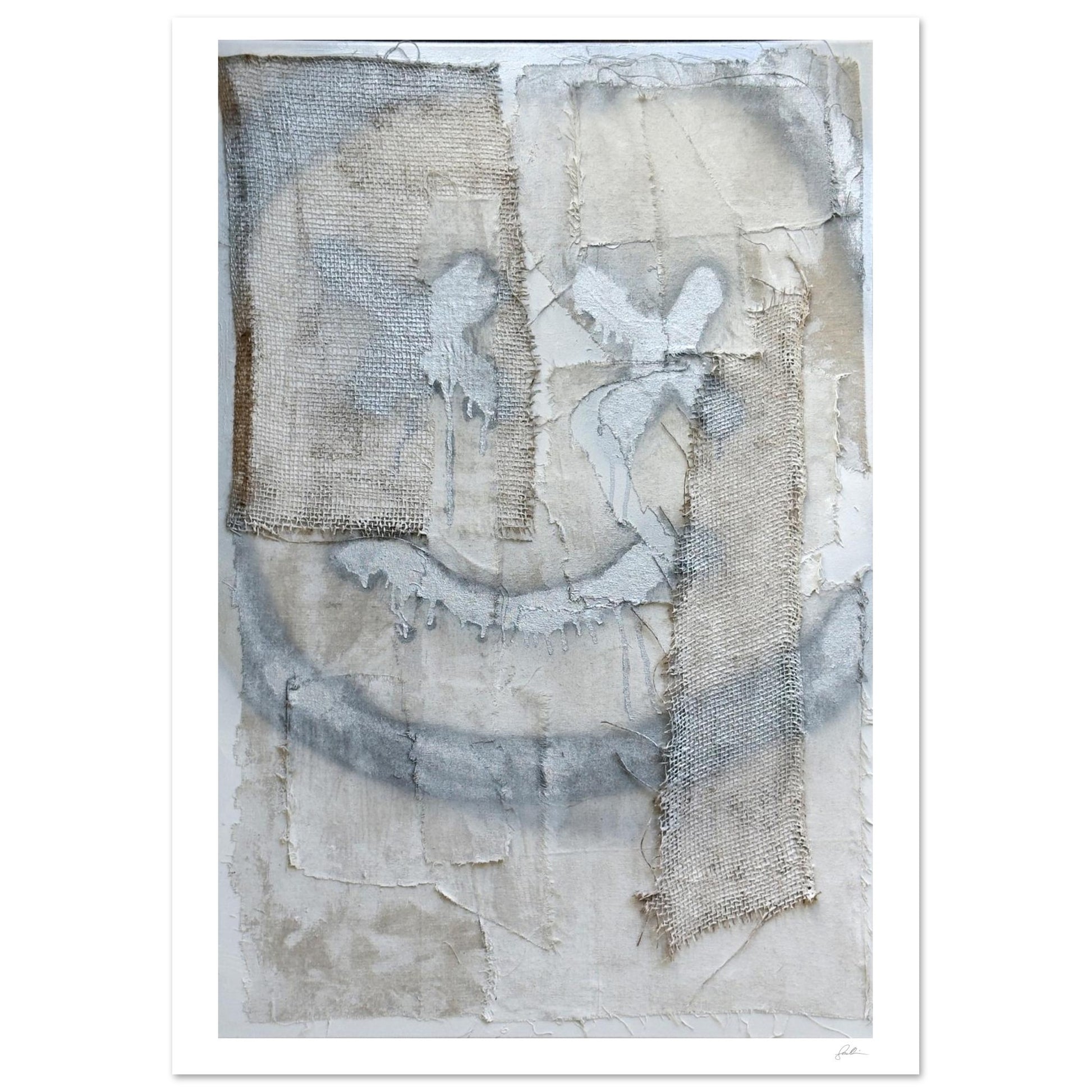 The Smiley X NO 2 SandyLAND art print by Sandra Molin