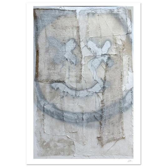The Smiley X NO 2 SandyLAND art print by Sandra Molin