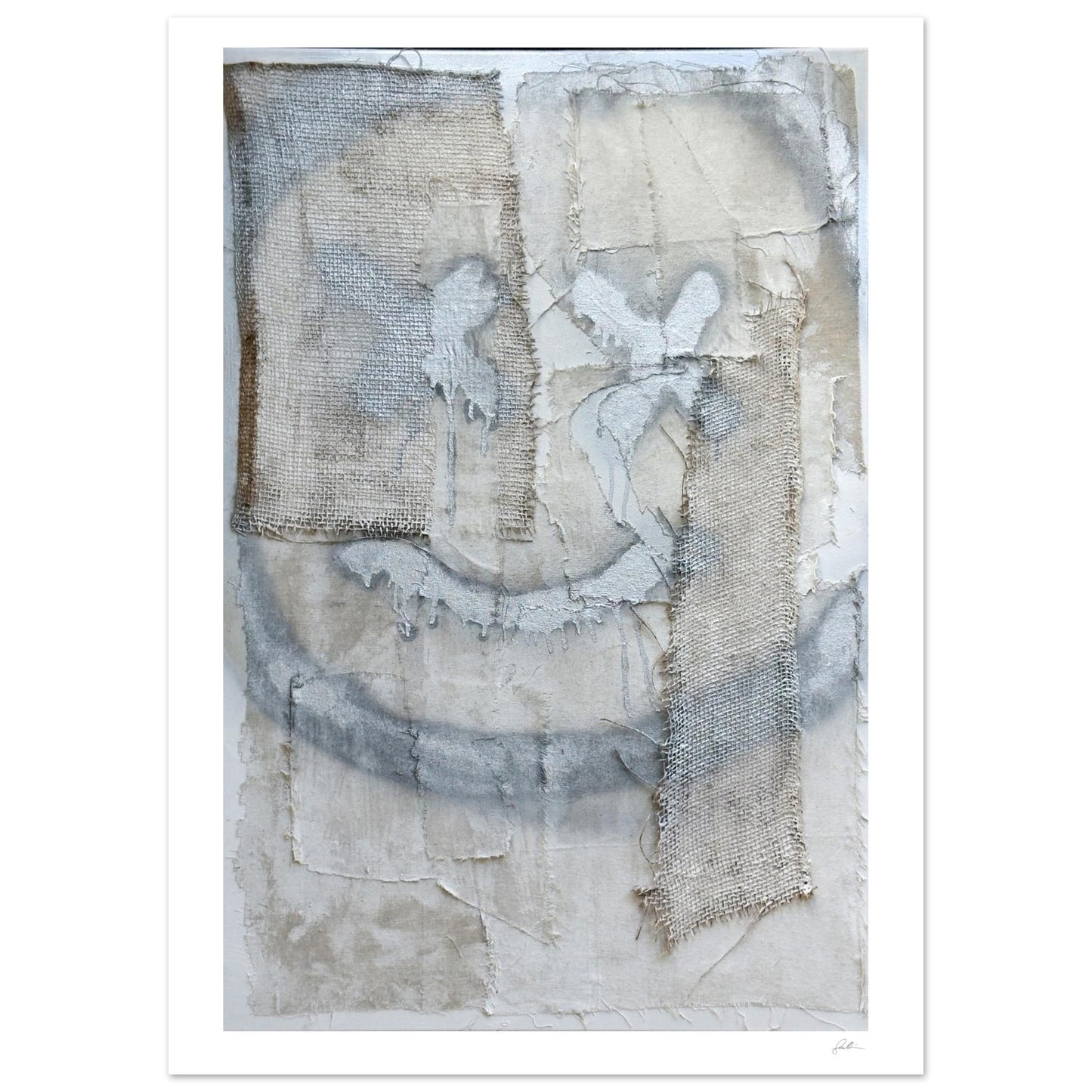 The Smiley X NO 2 SandyLAND art print by Sandra Molin