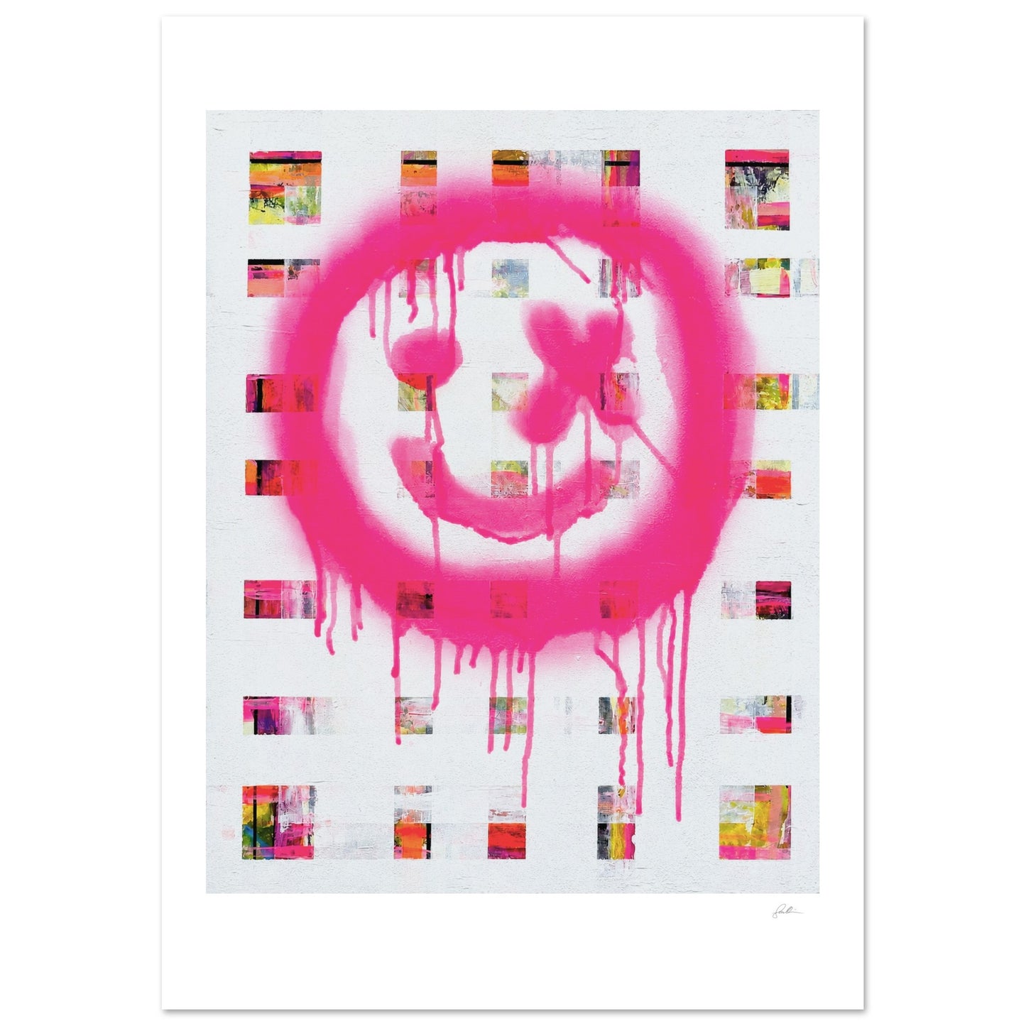 The Smiley X NO 1 SandyLAND art print by Sandra Molin