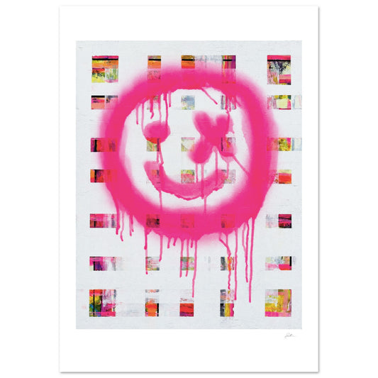 The Smiley X NO 1 SandyLAND art print by Sandra Molin