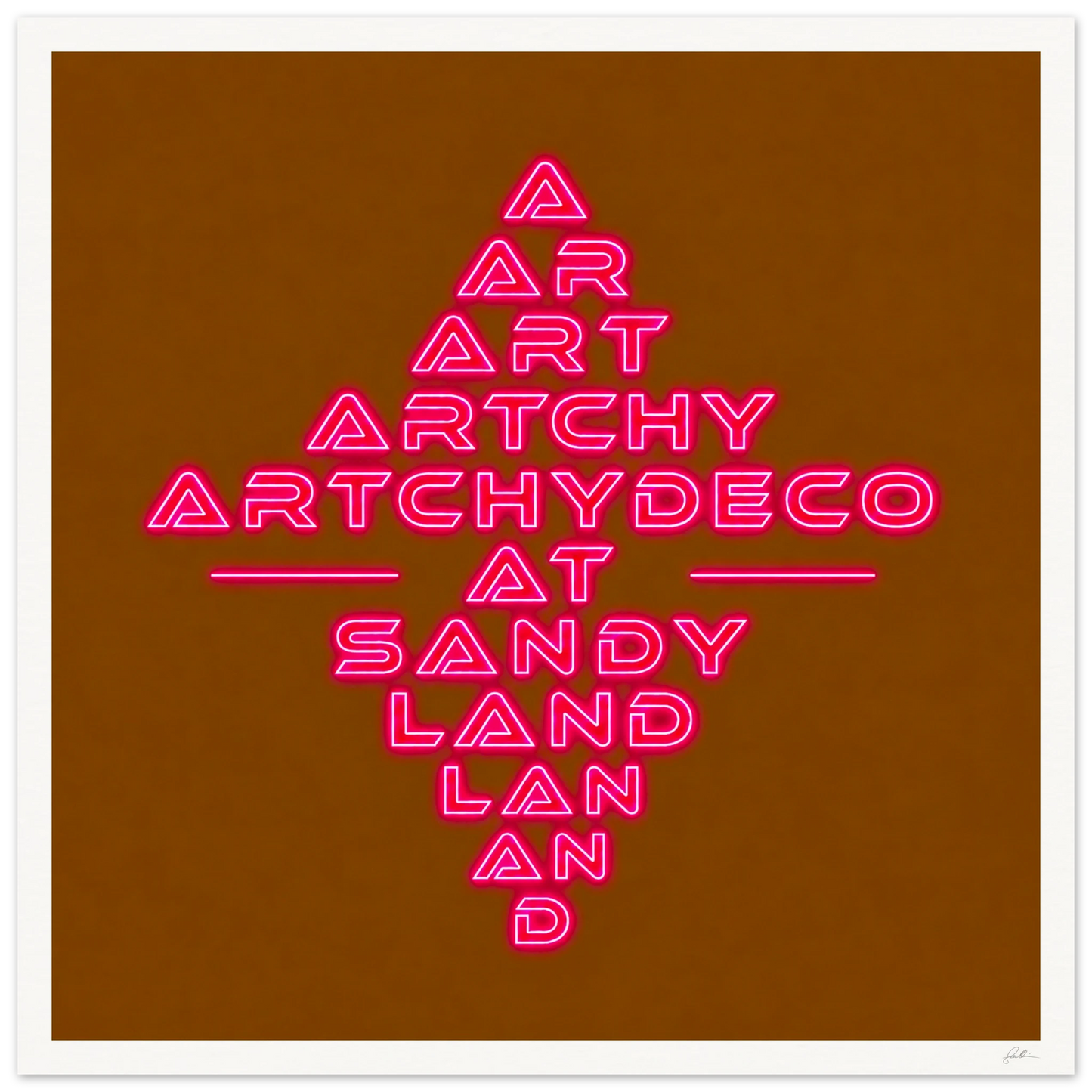 Artchydeco AT SandyLAND SandyLAND art print by Sandra Molin
