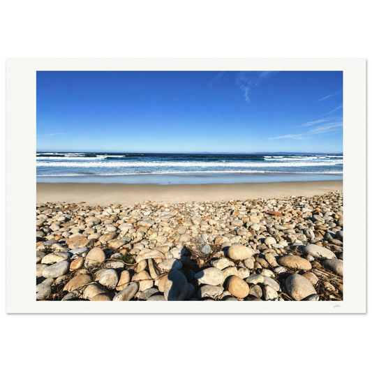 Stone Beach SandyLAND art print by Sandra Molin