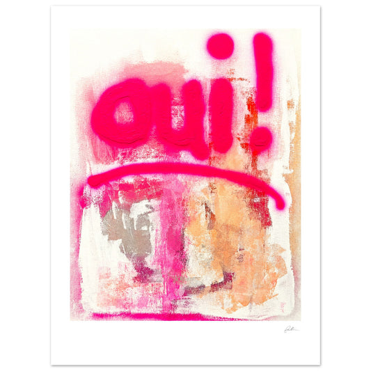 Oui! SandyLAND art print by Sandra Molin