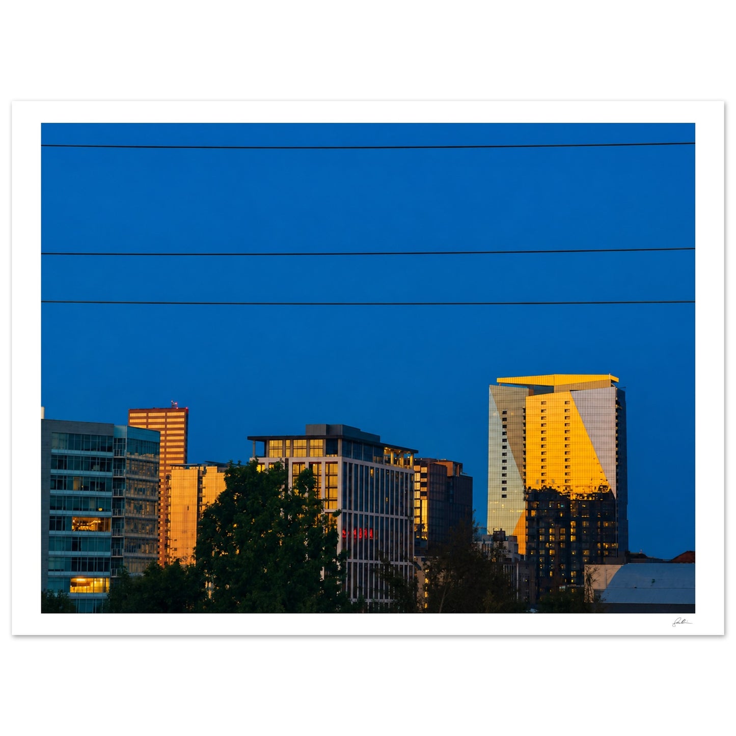 Good Night Portland SandyLAND art print by Sandra Molin