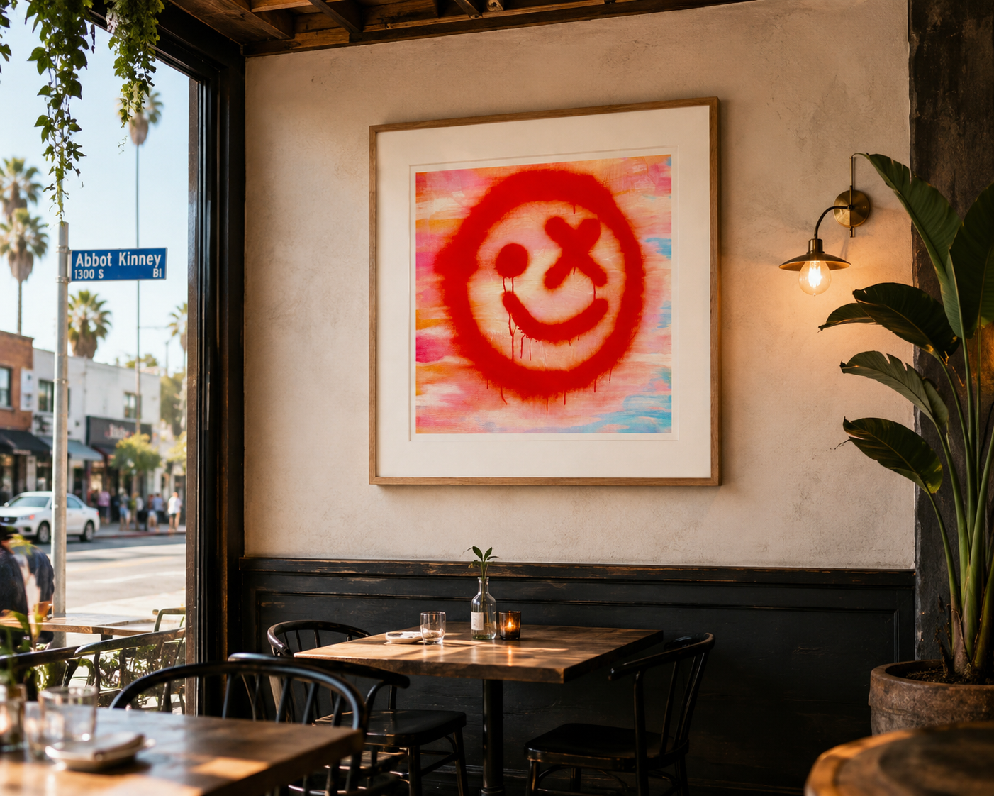 The Smiley X NO 3 SandyLAND art print by Sandra Molin