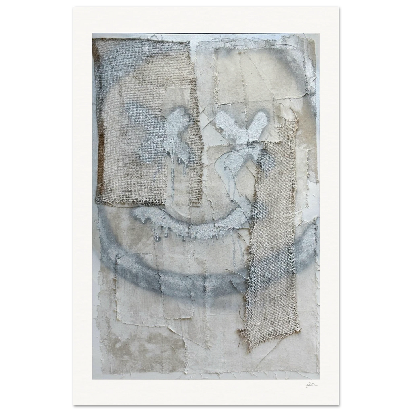 The Smiley X NO 2 SandyLAND art print by Sandra Molin