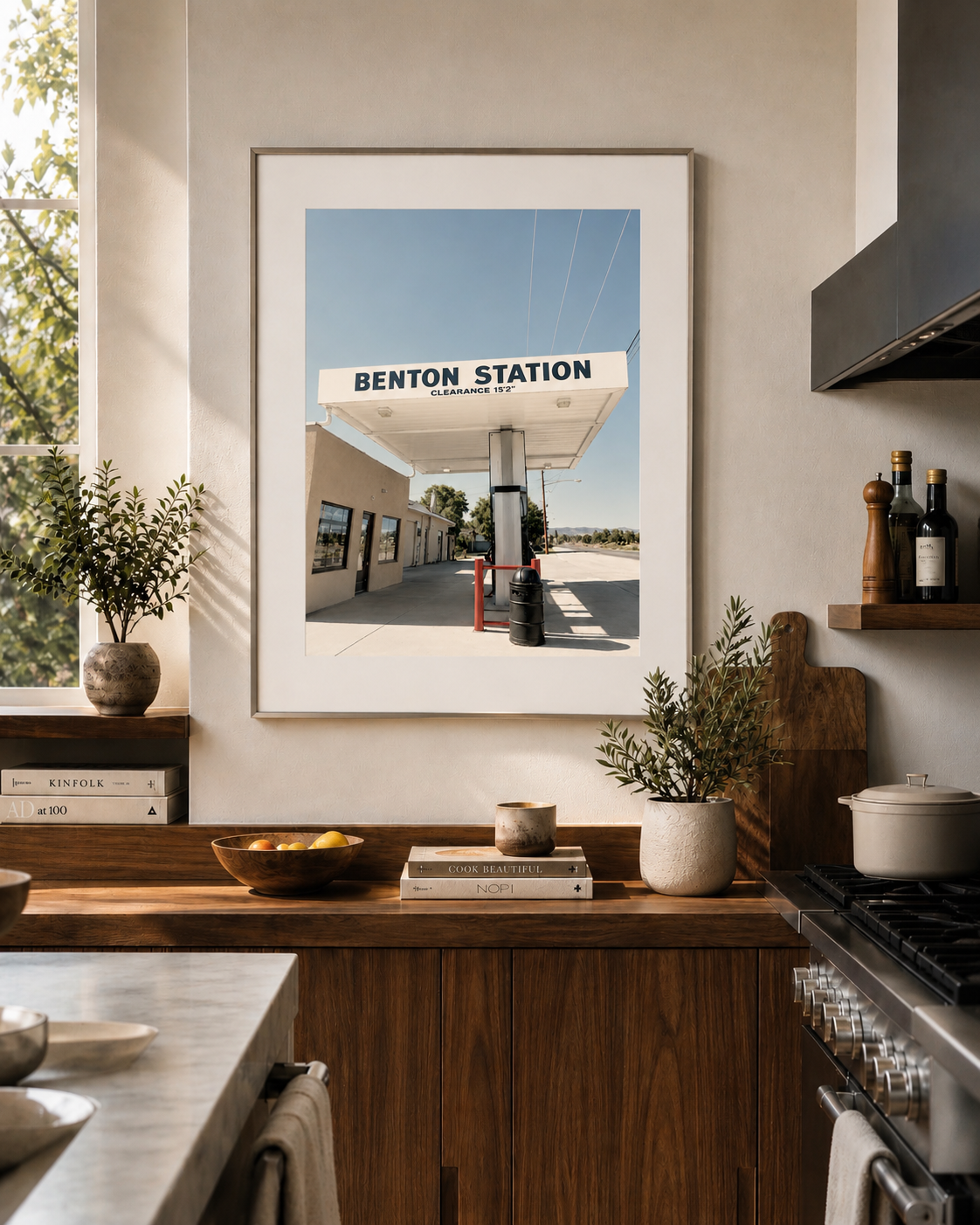 Benton Station SandyLAND art print by Sandra Molin