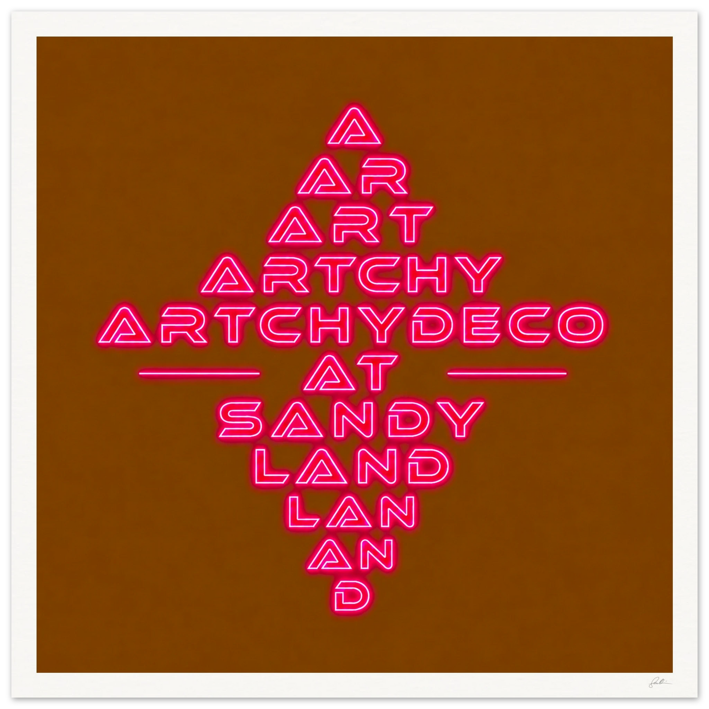 Artchydeco AT SandyLAND SandyLAND art print by Sandra Molin