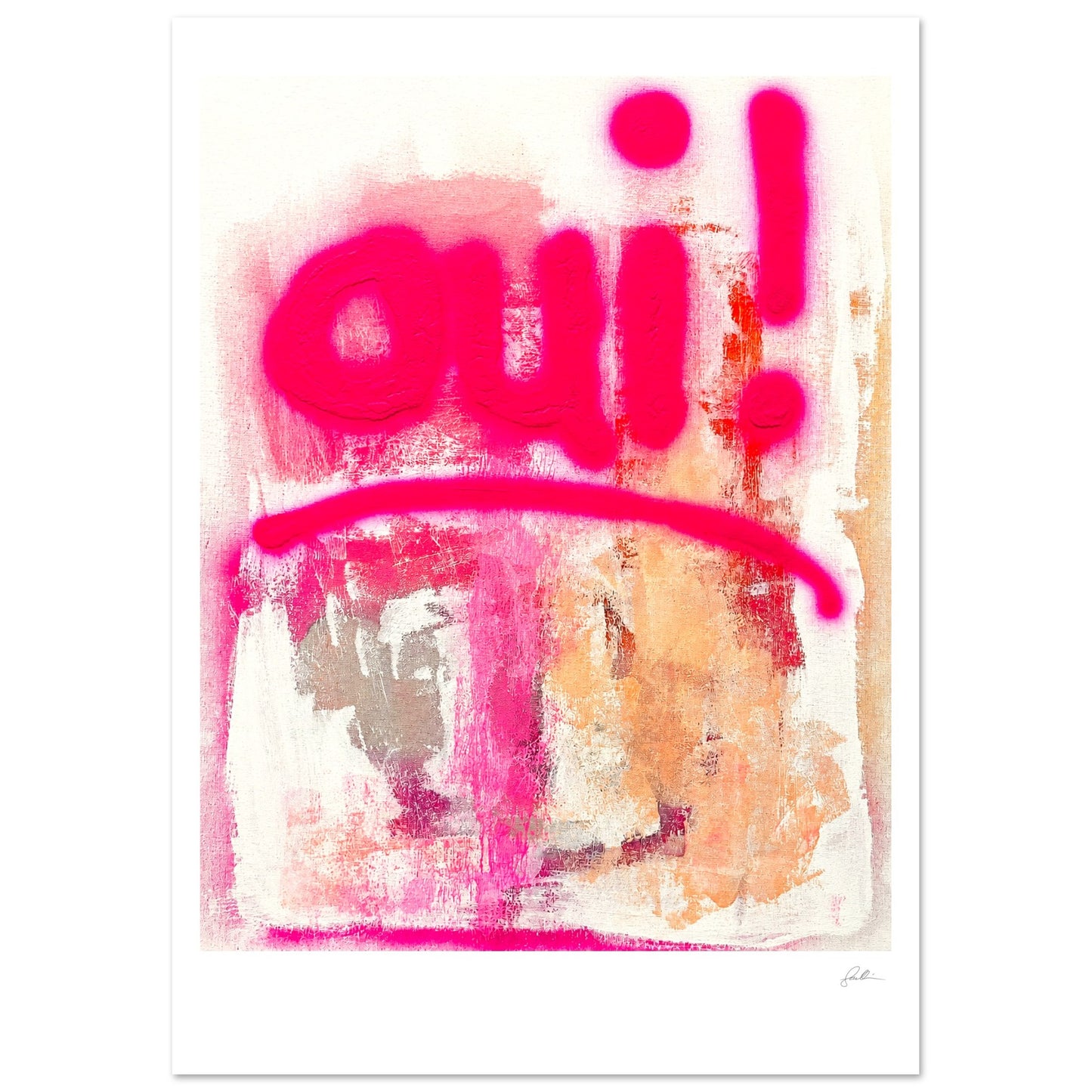 Oui! SandyLAND art print by Sandra Molin