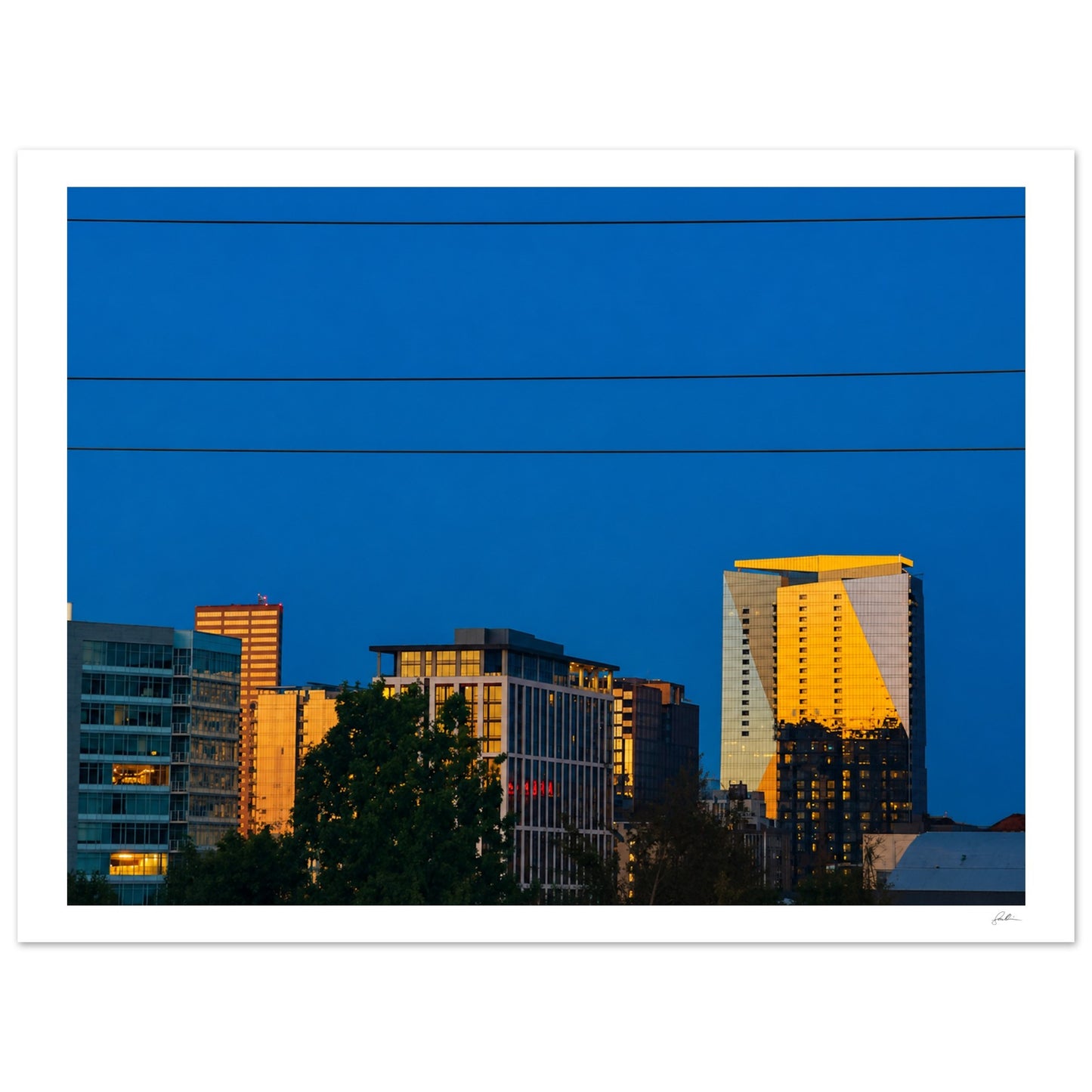 Good Night Portland SandyLAND art print by Sandra Molin