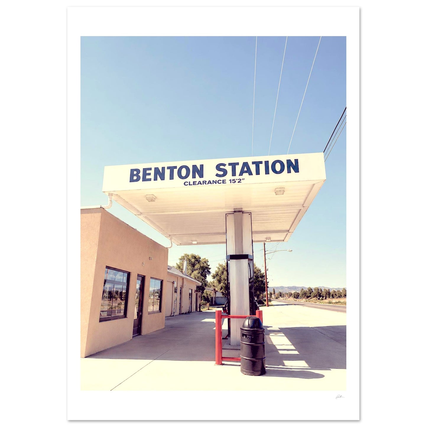 Benton Station SandyLAND art print by Sandra Molin