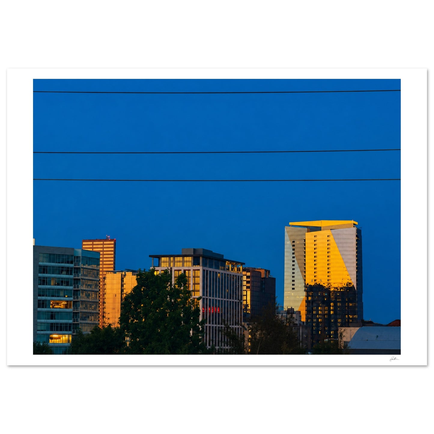 Good Night Portland SandyLAND art print by Sandra Molin