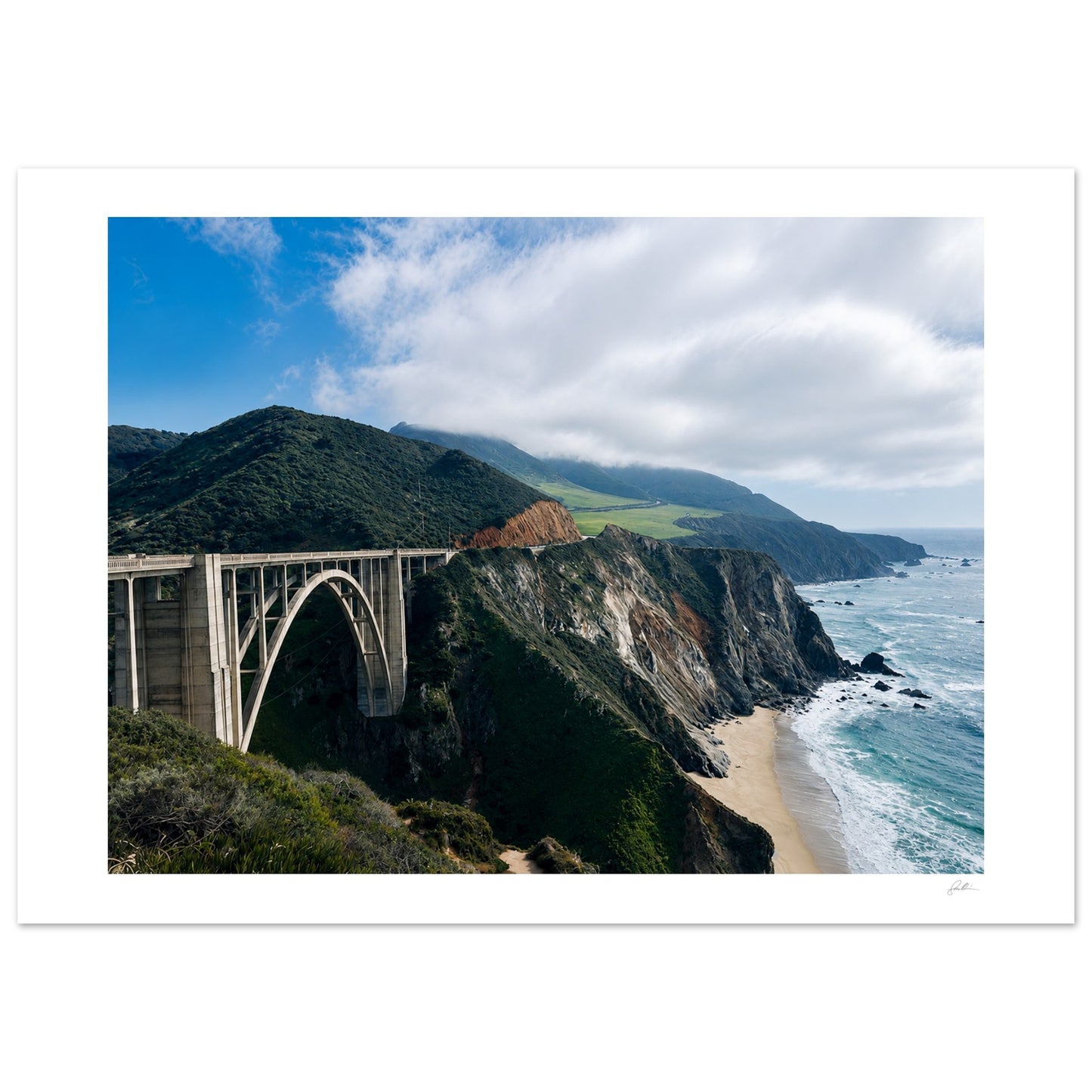 The Most Photographed Bridge IN California SandyLAND art print by Sandra Molin