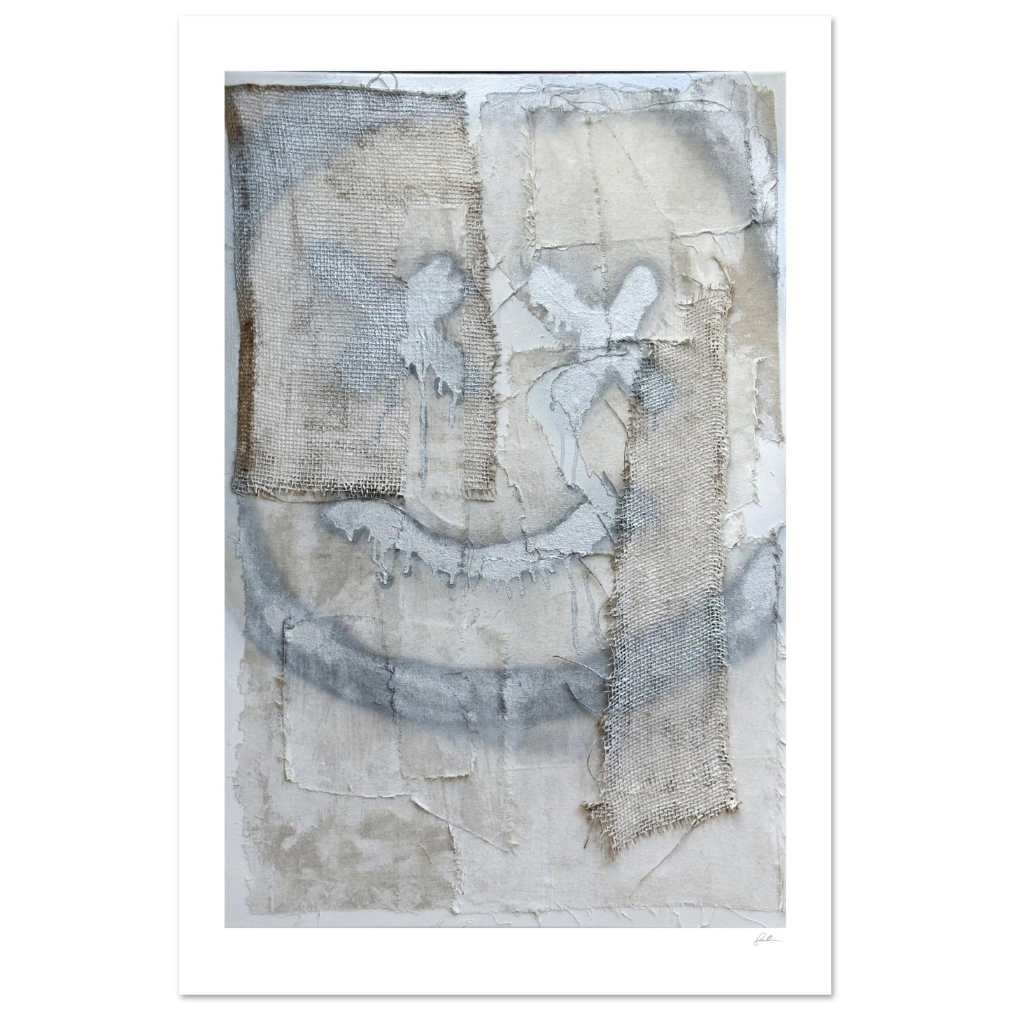 The Smiley X NO 2 SandyLAND art print by Sandra Molin