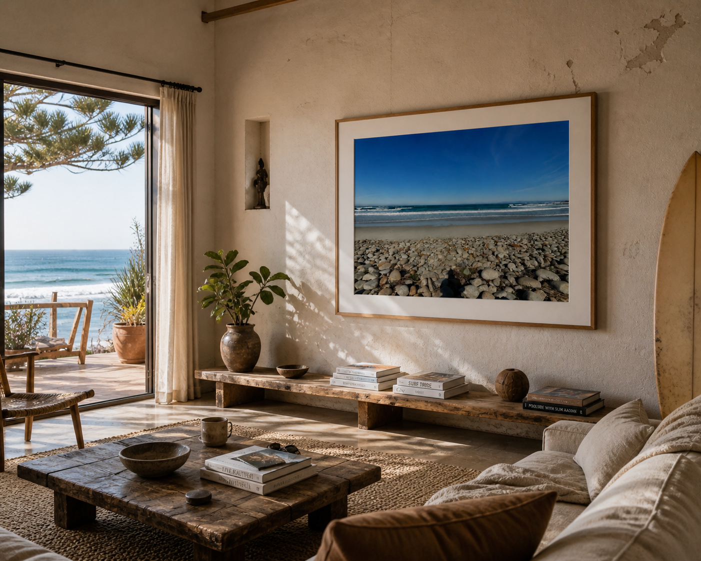Stone Beach SandyLAND art print by Sandra Molin