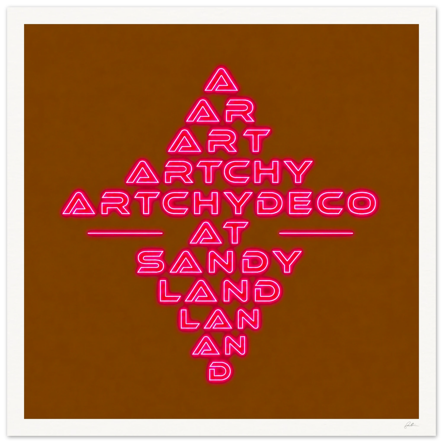 Artchydeco AT SandyLAND SandyLAND art print by Sandra Molin