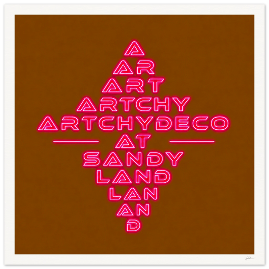 Artchydeco AT SandyLAND SandyLAND art print by Sandra Molin