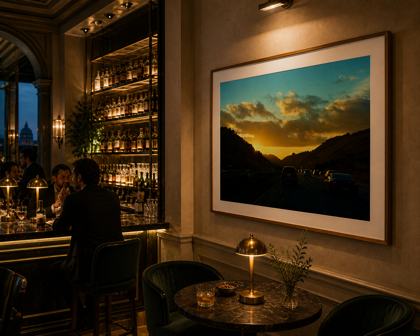 Golden Hour SandyLAND art print by Sandra Molin