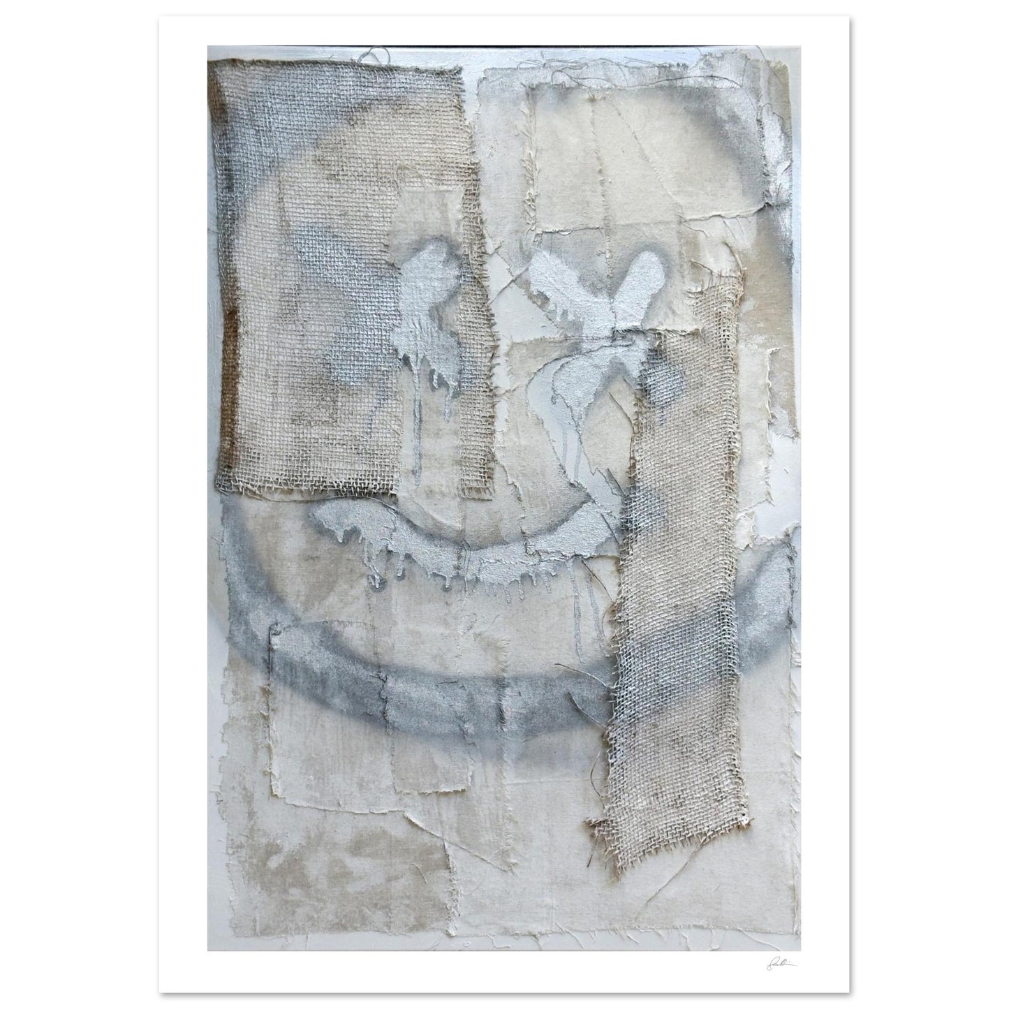The Smiley X NO 2 SandyLAND art print by Sandra Molin
