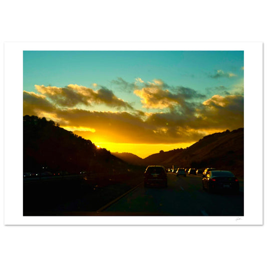Golden Hour SandyLAND art print by Sandra Molin