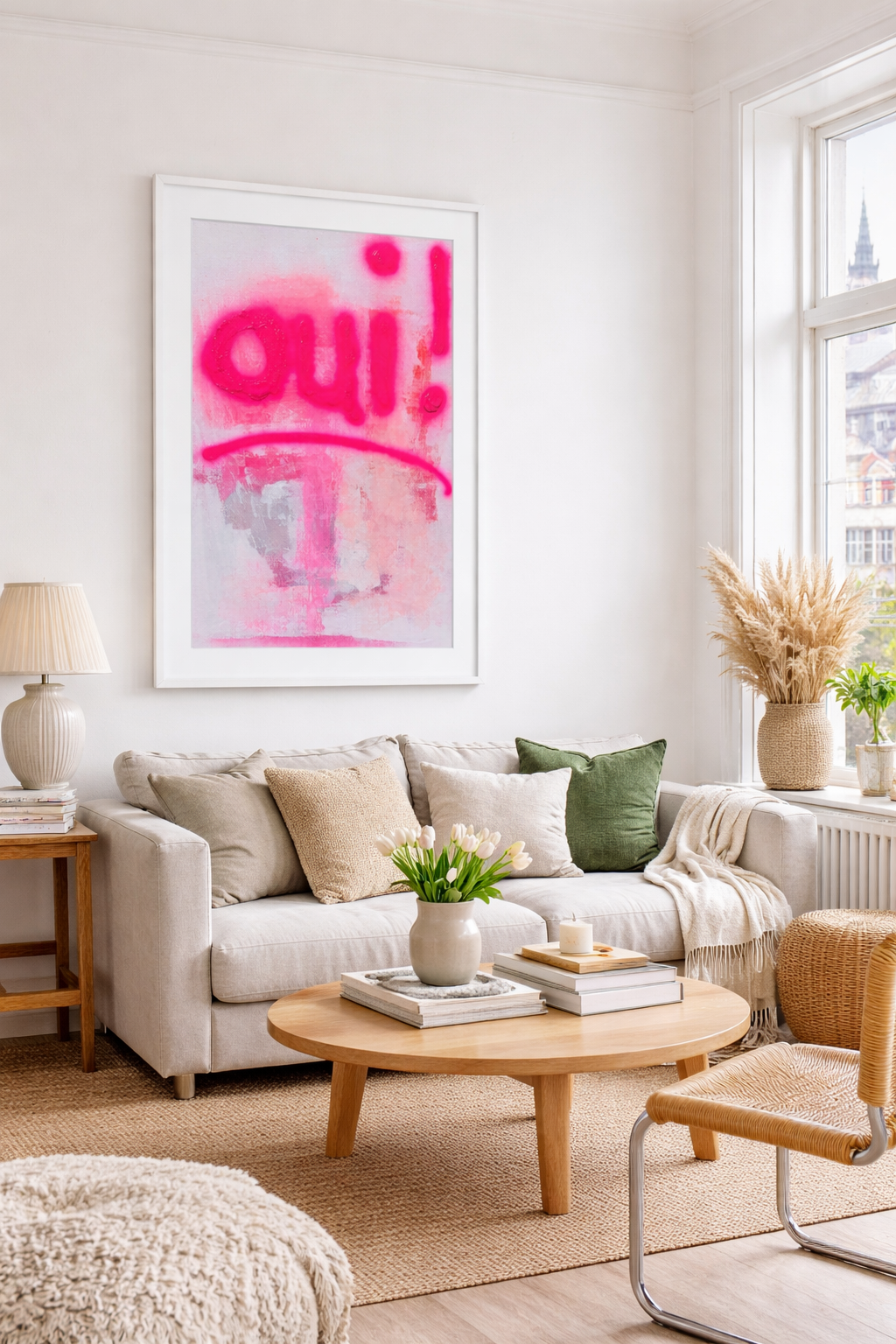 Oui! SandyLAND art print by Sandra Molin